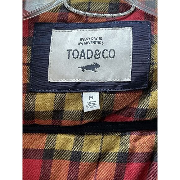Toad & Co Men’s Forester Pass Vest,‎ Quilted navy Flannel Plaid Medium Small - Picture 9 of 10
